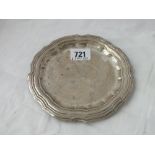 A foreign silver dish 6” dia. 173g