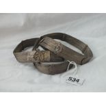 A Middle Eastern silver mesh belt, 184g