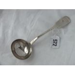 A Victorian fiddle pattern sauce ladle 1857 by W. S