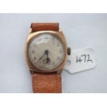 Another 9ct gents wrist watch