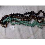 Three x bead necklaces