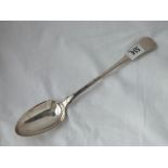 A Georgian fiddle pattern basting spoon – London 1828 by C.B?, 143g