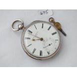 Silver pocket watch by John Forest of London