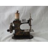 Miniature sewing machine