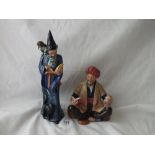 Two Doulton figures – called Omer Kheyyam & The Wizard