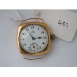 Gents 18ct gold OMEGA wrist watch