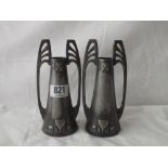 Pair of WMF stylish vases – 5” high