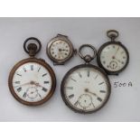 Four various pocket / fob watches