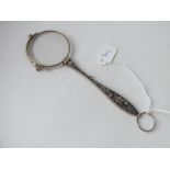 Silver and Niello sprung lorgnette