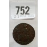 Georgian half penny 1773