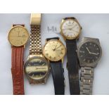 SEKONDA gents wrist watch & four others