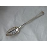 A Victorian Newcastle plain basting spoon 1877 by C.J.R, 124g