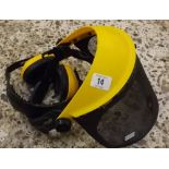 YELLOW FACE MASK & YELLOW HEARING PROTECTORS