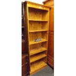 TALL NARROW BOOKCASE WITH 5 ADJUSTABLE SHELVES