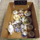 CARTON OF MIXED CHINAWARE INCL; ROYAL DOULTON & POOLE