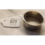 PLAIN SILVER NAPKIN RING