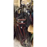 QTY OF GOLF CLUBS IN BAGS