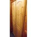 PINE DOUBLE WARDROBE WITH 5 SHELVES