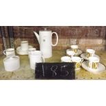 SHELF WITH DADO COFFEE CUPS & CUPS BY THOMAS OF GERMANY