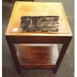 SMALL WOODEN TABLE WITH DRAWER & SHELF UNDER