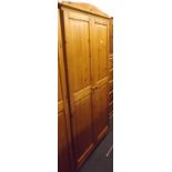 GOOD QUALITY MODERN PINE DOUBLE WARDROBE