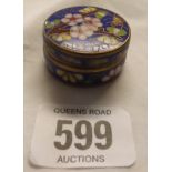 CLOISONNE PILL BOX