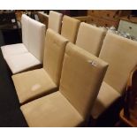 SET OF 5 UPHOLSTERED DINING CHAIR & SET OF 3 UPHOLSTERED DINING CHAIRS