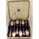 BOXED SET OF 6 SILVER COFFEE SPOONS