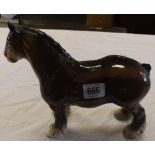BROWN FEMALE SHIRE HORSE POSSIBLY BESWICK