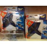 CORGI SPITFIRE 1/72 DIECAST BOXED (A MALAN), HURRICANE 1/72 DIECAST BOXED (P TOWNSEND)