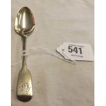 A GEORGIAN EXETER SILVER SPOON BY ISSIAC PARKIN 1829