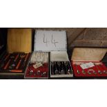 BOX SETS OF TEA SPOONS ETC