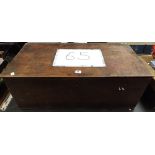 WOODEN STORAGE TRUNK