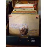 CARTON OF MIXED CLASSICAL LP'S INCL; MOTZART & HMV RECORDS