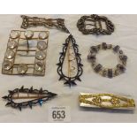 QTY OF ANTIQUE BUCKLES
