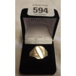 GENTS SILVER SIGNET RING