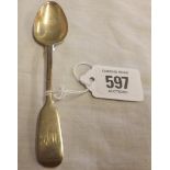 EARLY VICTORIAN SILVER TEA SPOON