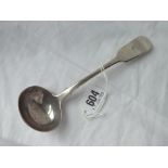 Early Victorian fiddle pattern sauce ladle -London 1888 by CB 31gms