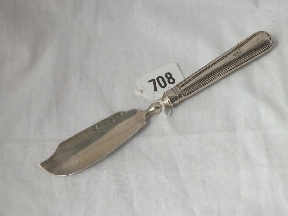 Scottish Georgian crested butter knife - Glasgow 1830 by WR