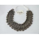 Silver coins bracelet - 26.2gms - 198mm length