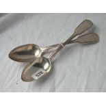 Two more fiddle thread table spoons - 1860 by CB - 161gms