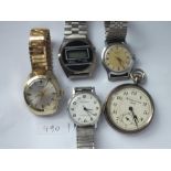 Boxed INGERSOLL wrist watch together with 4 other assorted watches