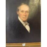 LAWRENCE Half length portrait of John Smith with bow tie 23.5"x19.5"