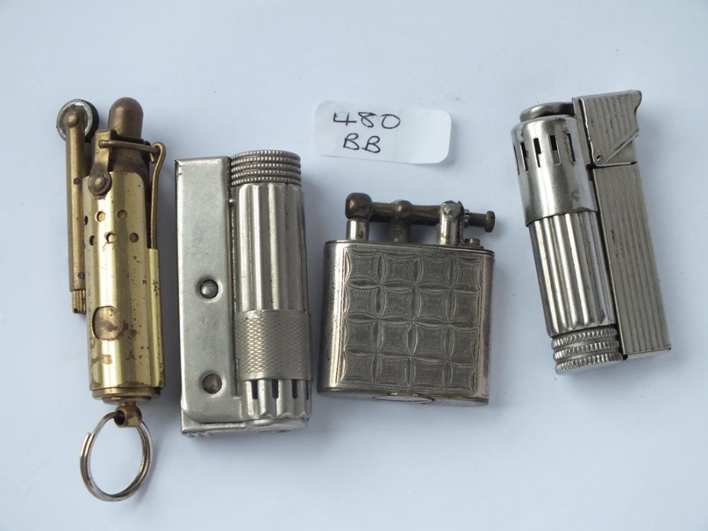 Four old lighters
