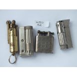 Four old lighters