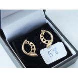 9ct gold earrings from the Renee mackintosh rang