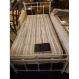 GOOD QUALITY CAST IRON SINGLE BED FRAME WITH MATTRESS