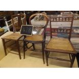 THREE VARIOUS BEDROOM CHAIRS A/F