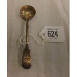 A WILLIAM IV SILVER SALT SPOON 1837, MARGARET CHAWNER