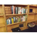 TWO SHELVES OF HARDBACK BOOKS